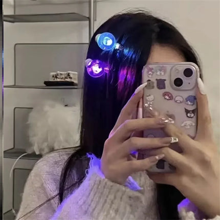 Luminous Bulb Creative Hairpin