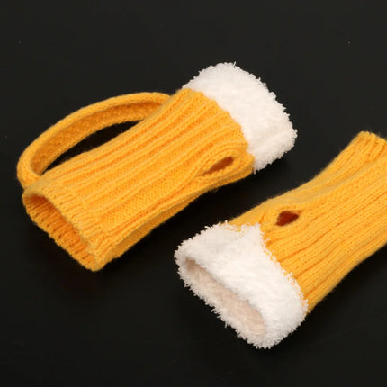 Bottoms Up Winter Fingerless Gloves