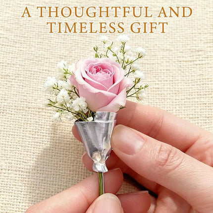 Elegant Flower Holder Brooch Pin