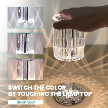 Diamond Glow Acrylic Touch Table Night Lamp