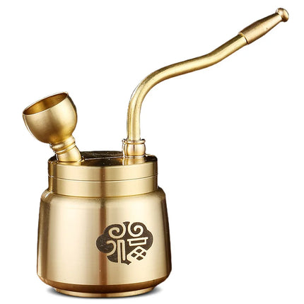 Artisan Brass Pipe Aromatherapy Incense Burner