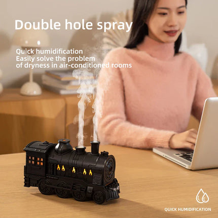 Mini Train Aromatherapy Essential Oil Diffuser Lamp Decor
