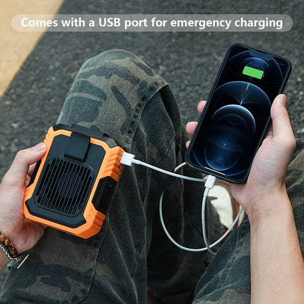 USB Rechargeable Portable Waist Clip Air Conditioner Fan