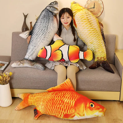 Giant Fish Plush Realistic Pillow