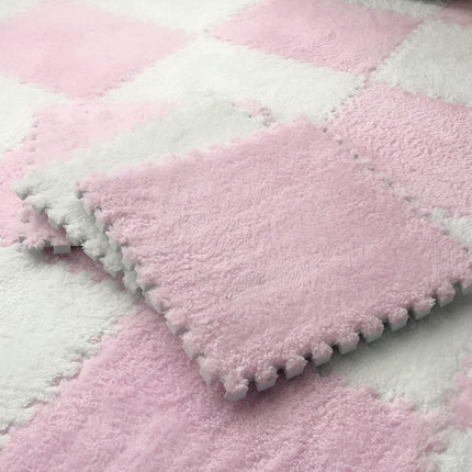 DIY Winter Plush Puzzle Mat