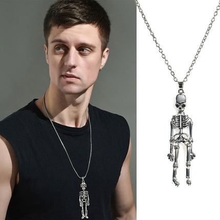Skeleton Couple Magnetic Necklace