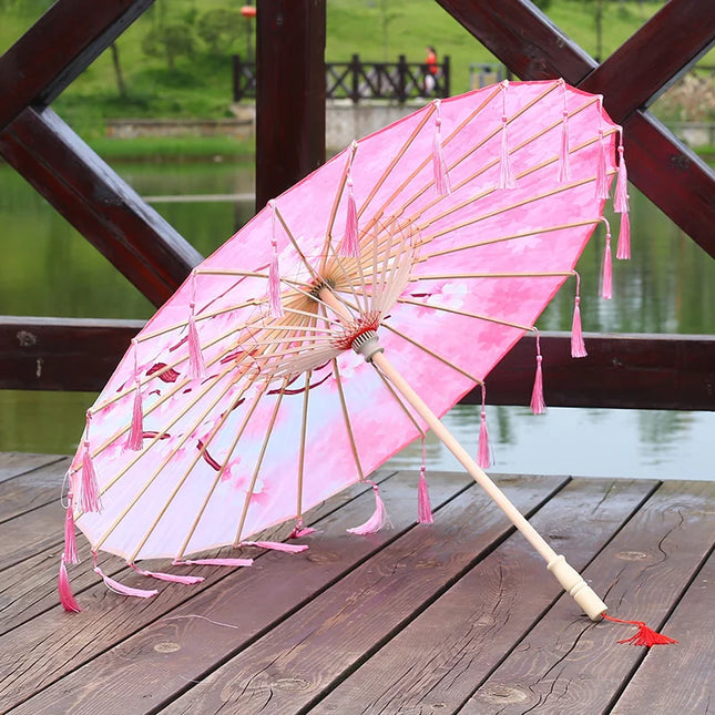 Bamboo Handmade Vintage Paper Umbrella