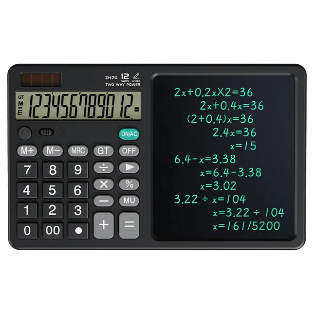 Portable Scientific LCD Notepad Calculator