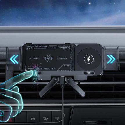 Touch & Rotate Automatic Universal Car Wireless Charge Phone Holder