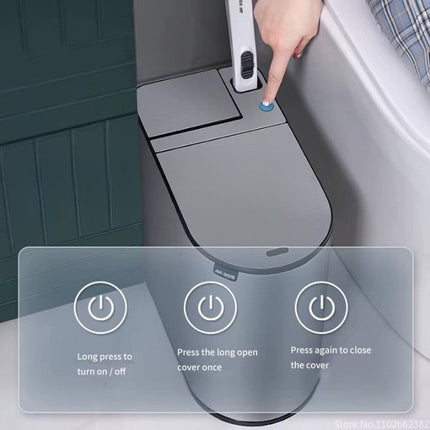 Auto Lift Integrated Brush Toilet Can