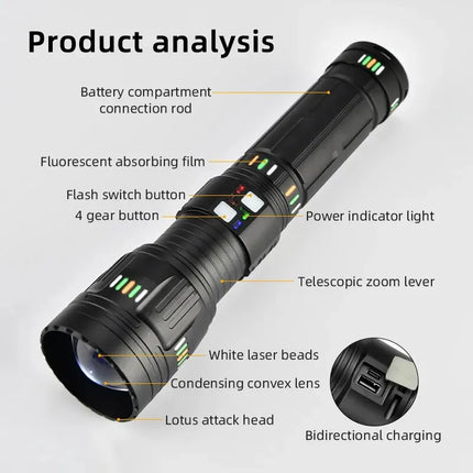 Long-Range Extreme Power Tactical Adventure Flashlight