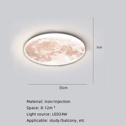 Moon Surface Artistic Modern Ceiling Lamp