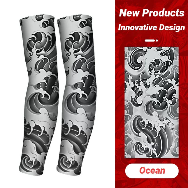 Sun Protection Long Arm Tattoo Sleeves