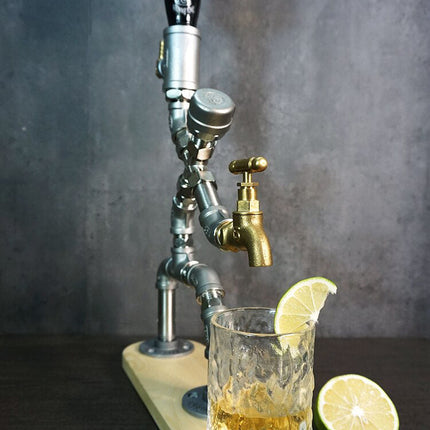 Vintage Human Industrial Pipe Drink Dispenser