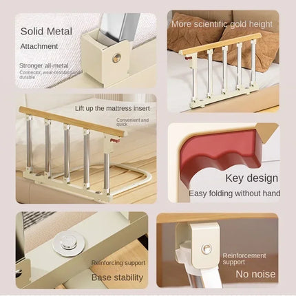Sleep Guard Elderly Assist Anti-fall Foldable Bed Rail Barrier