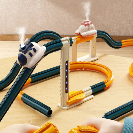 360° Flip Space Craft Interactive Steam Car Track