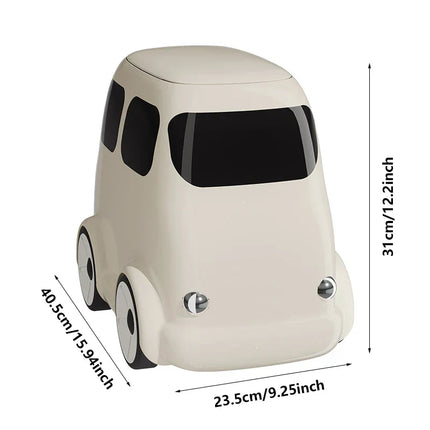 Cartoon Car Kids Ride-On Trash Bin
