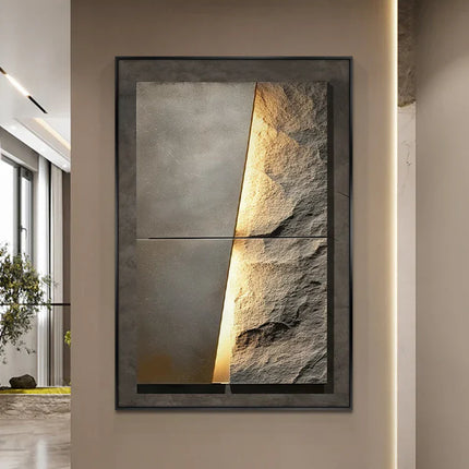 New Rock Texture Led Porcelain Wall Lamp