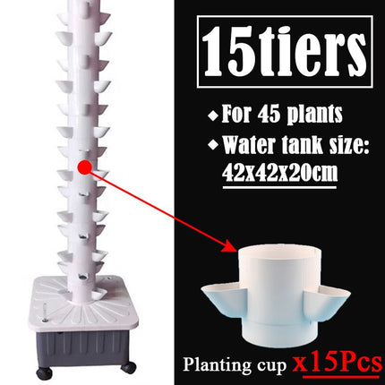 Green Life Vertical Hydroponic Home Gardening Kit