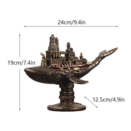 Steampunk Octopus Mechanical Traveler Figurines Home Decors