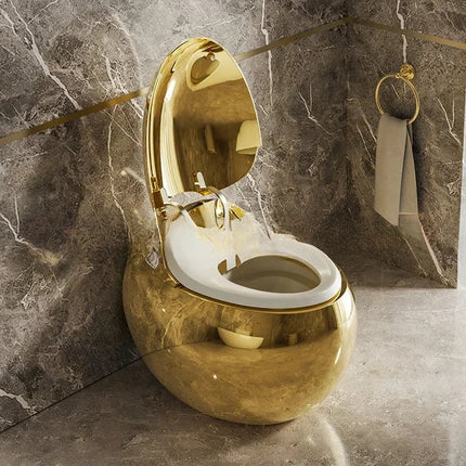 Golden Egg Shape Intelligent Auto Wash Toilet