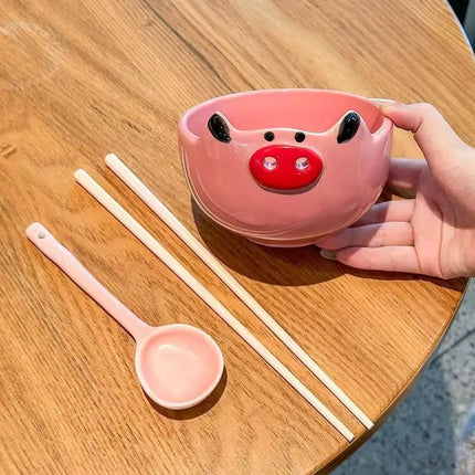 Happy Snout Ceramic Bowl Set