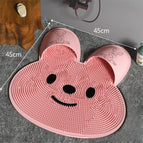 bath mat-pink