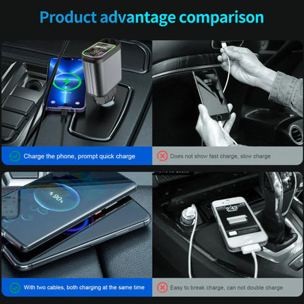 Starry Sky Retractable Cable Car Projector Charger