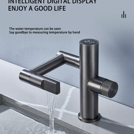Hydroelectric Rotating Modern Smart Waterfall Faucet