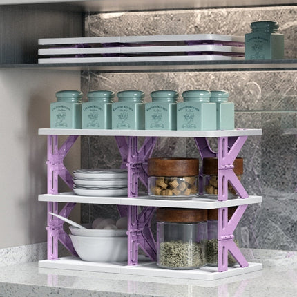 Space Saving Foldable Stackable Shoe Storage Rack