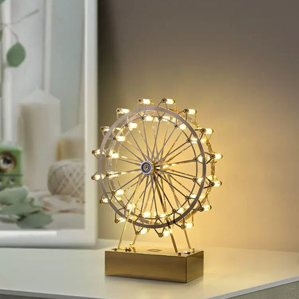 Colorful Rotating Wheel Table Lamp