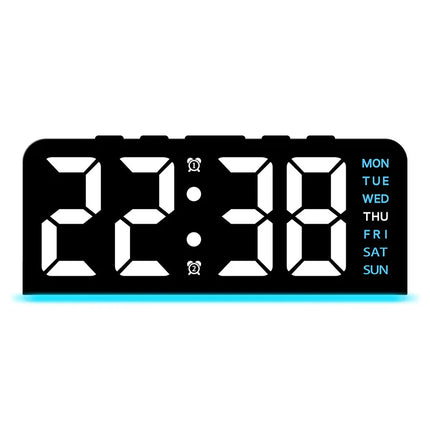 Modern LED All Week Display Night Lamp Alarm Clock