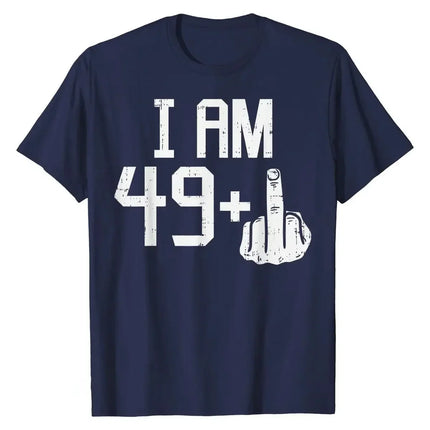 49 Plus Middle Finger Sarcastic T-Shirt