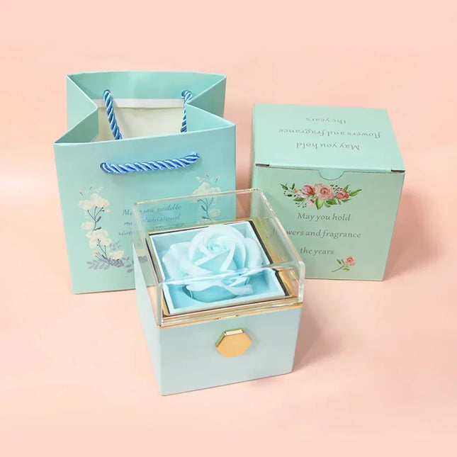 Eternal Rose Spin Display Jewelry Box