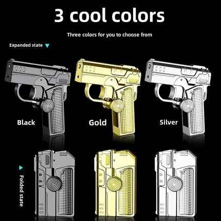 Foldable Dual-Form Gun-Shaped Windproof Lighter