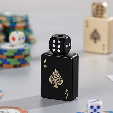 Rotating Dice Card Jet Lighter