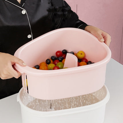 Manual Fruit Vegetable Washing Drainer Basket