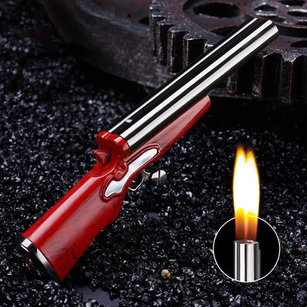 Dual Trigger Long Barrel Flame Torch Lighter