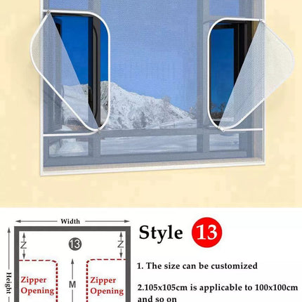 Winter Wrap Double Layer Windproof Self-Adhesive Zipper Film