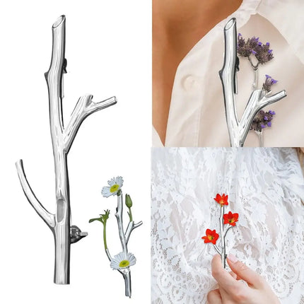 Wear A Flower Branch Pin Brooch