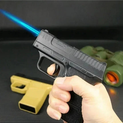 Tactical Gun Shape Jet Flame Hidden Storage Lighter