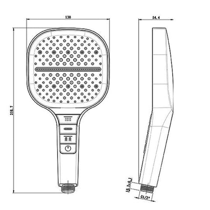 Water Saving Time Adjustable Shower Head