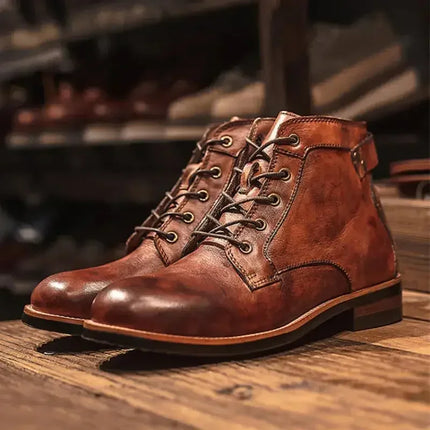 Round Toe Casual Ankle Vintage Men Boots
