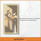 C / 140X40CM / Dimmable cool light | Black Border