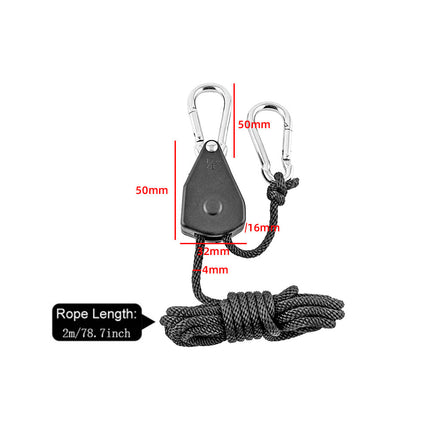 Camp Anywhere Adjustable Ratchet Tent Stabilizer Pulley Hanger