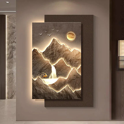 Mountain Landscape Modern Wall Art