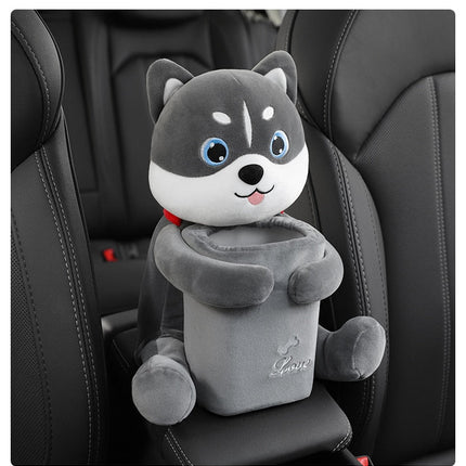 Cute Plush Animals Armrest Tissue Box