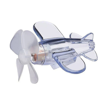 Wind-Powered LED Mini Airplane Car Decor