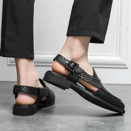 Italian Craft Handmade Solid Leather Sandals
