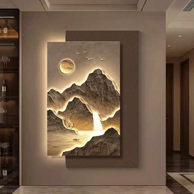 Mountain Landscape Modern Wall Art